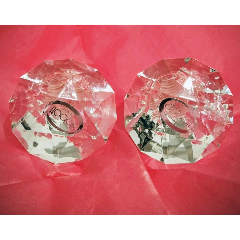 2 Acrylic Gem Wine Bottle Stopper Topper Clear Bling Diamond Shaped Lot